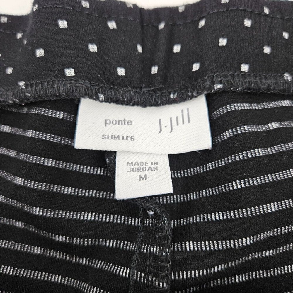 J. Jill Ponte Slim Straight Leg Pants Black Women's L Minimalist Business Career - Picture 4 of 9